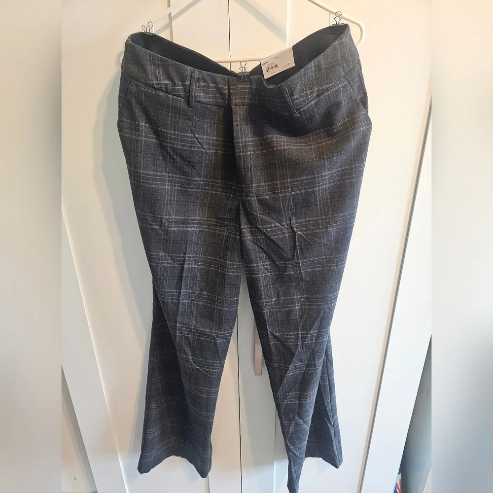 Nine West Gray Plaid Women's Dress Pants Size 18 - Picture 4 of 6
